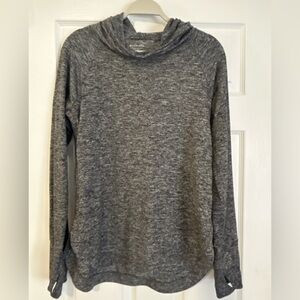 Athleta Women's Charcoal Cowl Neck Sweater